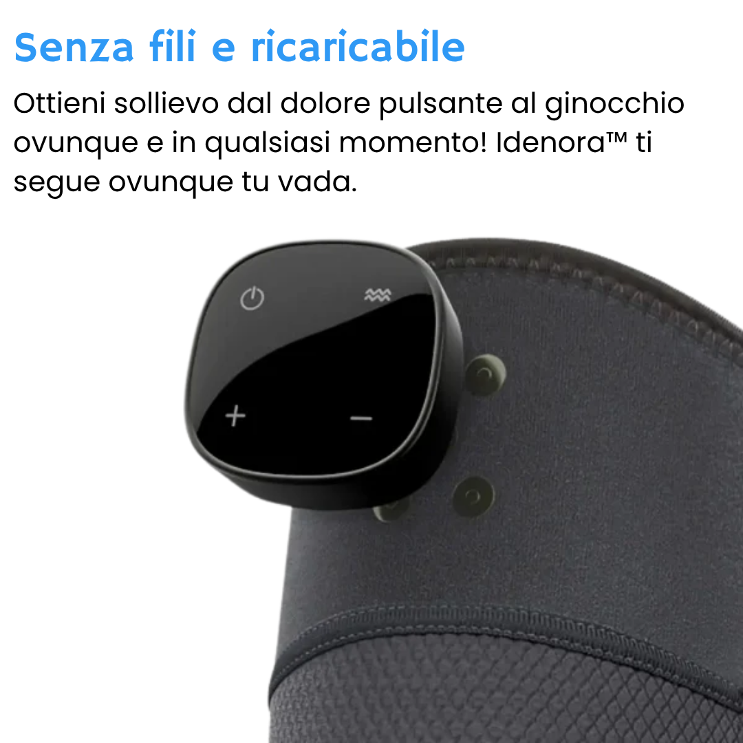 Idenora™ – Ginocchiera Riscaldante e Vibrante