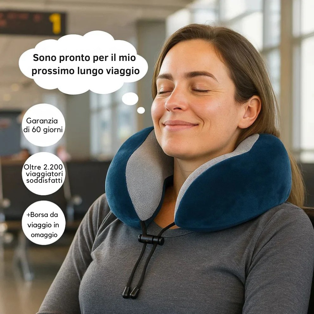 Idenora™ – Cuscino da viaggio in memory foam