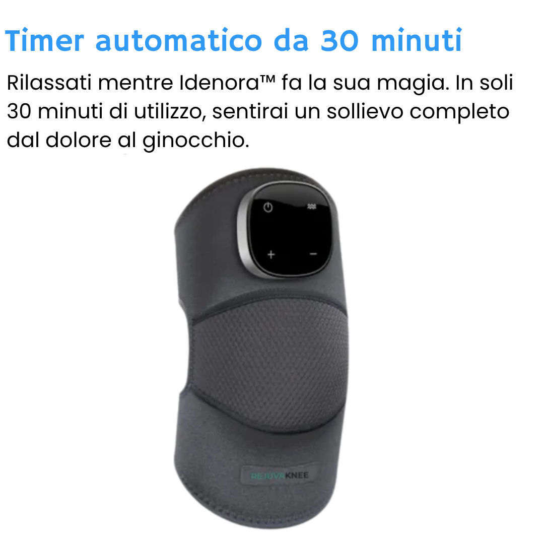 Idenora™ – Ginocchiera Riscaldante e Vibrante