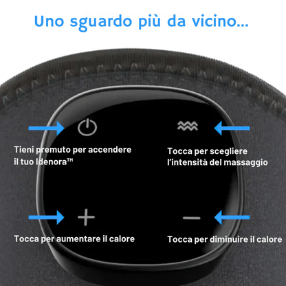 Idenora™ – Ginocchiera Riscaldante e Vibrante