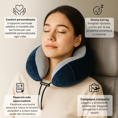Idenora™ – Cuscino da viaggio in memory foam
