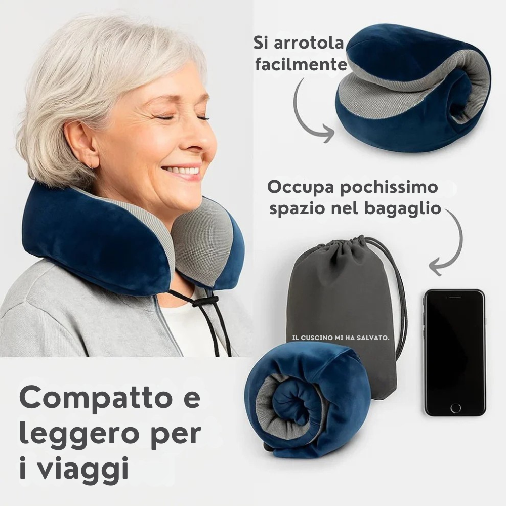 Idenora™ – Cuscino da viaggio in memory foam