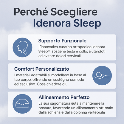 Idenora™ – Dormite profondamente, senza dolore, senza russare