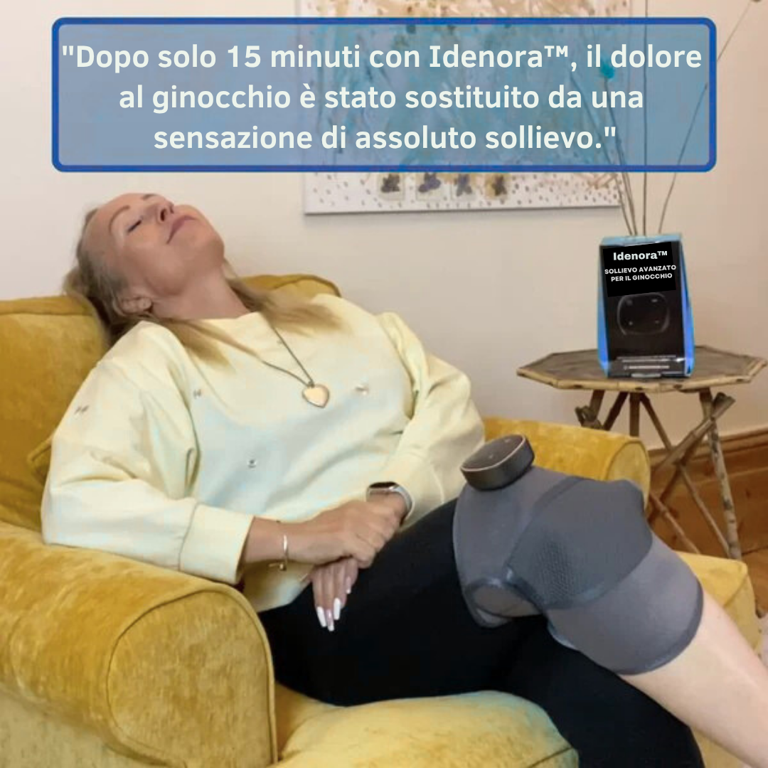 Idenora™ – Ginocchiera Riscaldante e Vibrante